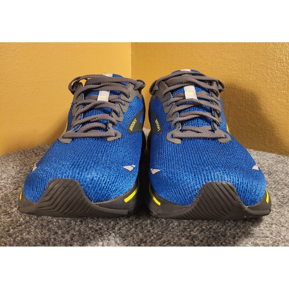 Brooks Men's Ghost 15 Blue/Black/Yellow Running Shoes Royal Nightlife Size 11.5 - Picture 4 of 7